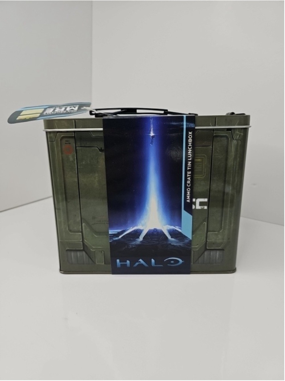 SEALED Halo Ammo Crate Tin Lunch Storage Box 2014 School/Work With MRE Bag